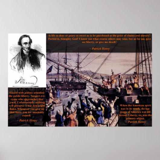 Tea Party - Patrick Henry Poster (Vorne)