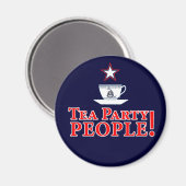 Tea Party People! Magnet (Vorderseite/Rückseite)