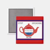 Tea Party Political Magnet (Vorderseite/Rückseite)