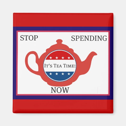 Tea Party Political Magnet (Vorne)