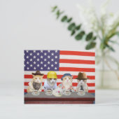 Tea Party Postkarte (Stehend Vorderseite)