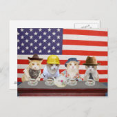 Tea Party Postkarte (Vorne/Hinten)