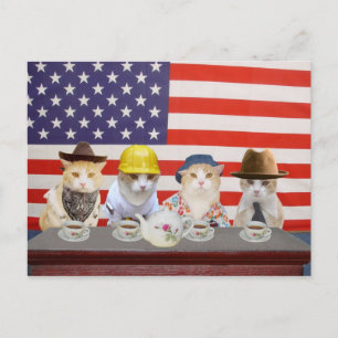 Tea Party Postkarte