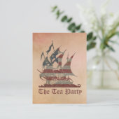 Tea Party Postkarte (Stehend Vorderseite)