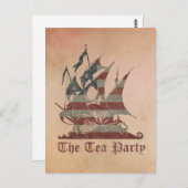 Tea Party Postkarte (Vorne/Hinten)