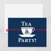 Tea Party! Postkarte (Vorne/Hinten)