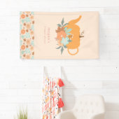 Tea Party Pumpkin Brautparty Banner (Insitu)