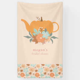Tea Party Pumpkin Brautparty Banner