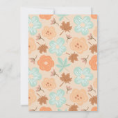 Tea Party Pumpkin Bridal Dusche Einladung (Rückseite)