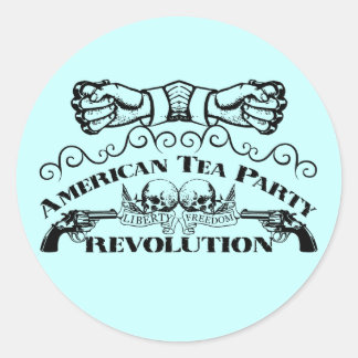 Tea-Party Runder Aufkleber
