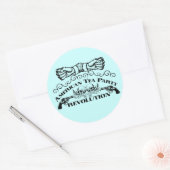 Tea-Party Runder Aufkleber (Umschlag)