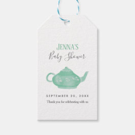 Tea Party Shabby Chic Babydusche Danke Geschenkanhänger