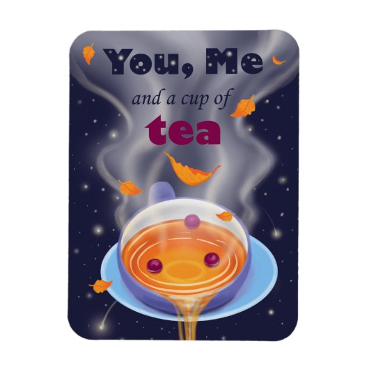 Tea Party Tea Cup Tea Time Magnet (Vertikal)