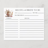 Tea-Party | Tee-Brautparty | Echtheitskarten (Vorderseite)