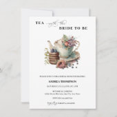 Tea-Party | Tee-Brautparty Einladung (Vorderseite)