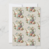 Tea-Party | Tee-Brautparty Einladung (Rückseite)