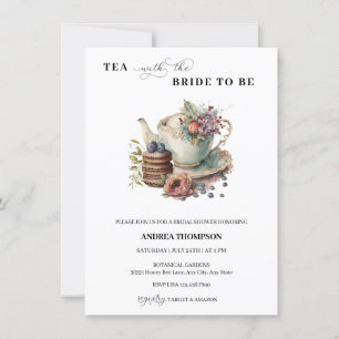Tea Party   Tee Bridal Shower Einladung