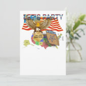 Tea-Party-Version-1 Einladung (Stehend Vorderseite)