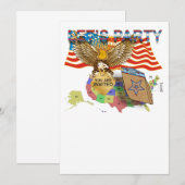 Tea-Party-Version-1 Einladung (Vorne/Hinten)