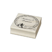 Tea Party Wedding Bridal Round Rücksendeadresse Gummistempel (Stempel)