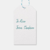 Tea Party Weihnachten Geschenkanhänger (Rückseite)