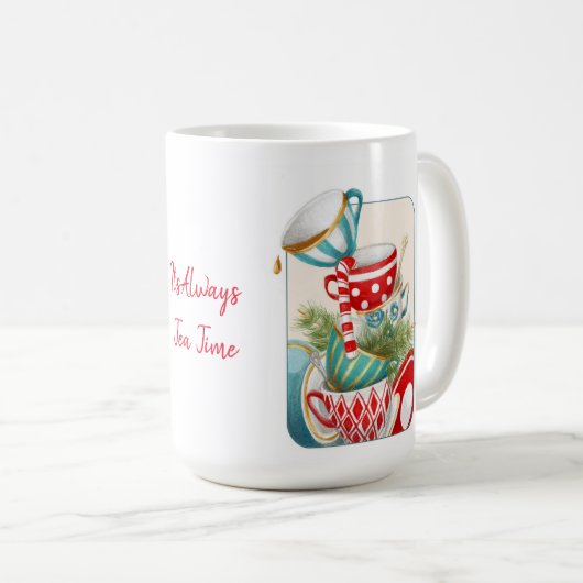 Tea Party Weihnachten Kaffeetasse (VorderseiteRechts)