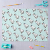 Tea Party Westie - West Highland White Terrier Seidenpapier (Basteln)