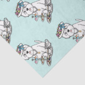 Tea Party Westie - West Highland White Terrier Seidenpapier (Ausschnitt)
