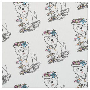 Tea Party Westie - West Highland White Terrier Stoff