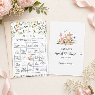 Tea Party Wildflowers Findet das Gast Bingo Spiel