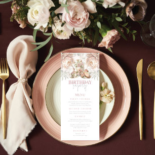 Tea Party Wilhelm Tell Menükarte