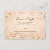 Tea Party With Mom-to-Be Diapper Raffle Begleitkarte (Vorderseite)