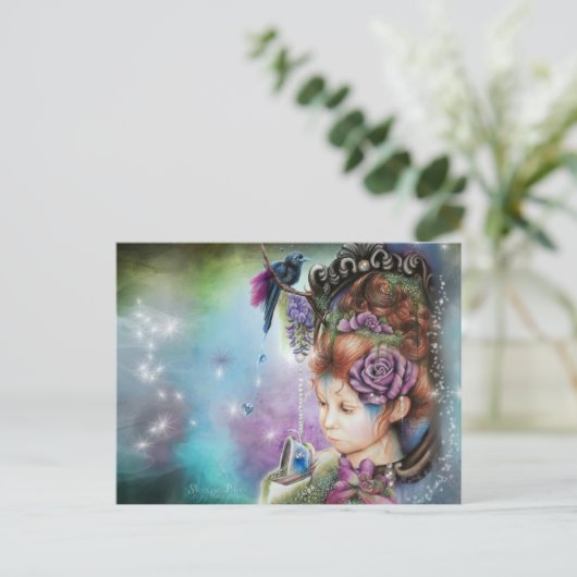 Tea&Periwinkle POSTCARD Postkarte (Stehend Vorderseite)