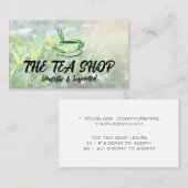 Tea-Pflanze | Teebecher Visitenkarte (Vorne/Hinten)