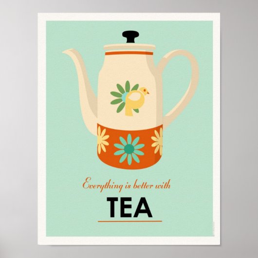 Tea Pot aus dem Mittelalter Poster (Vorne)