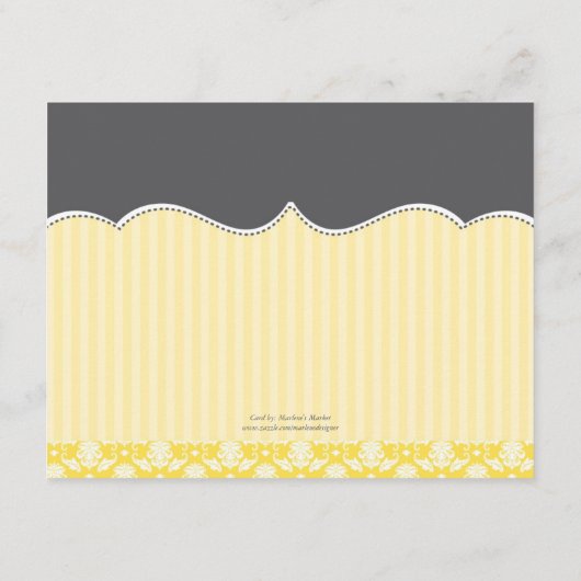 Tea Pot Brautparty Advance Card Hinweiskarte (Rückseite)