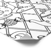 Tea Pot Doodle 2 Poster (Ecke)