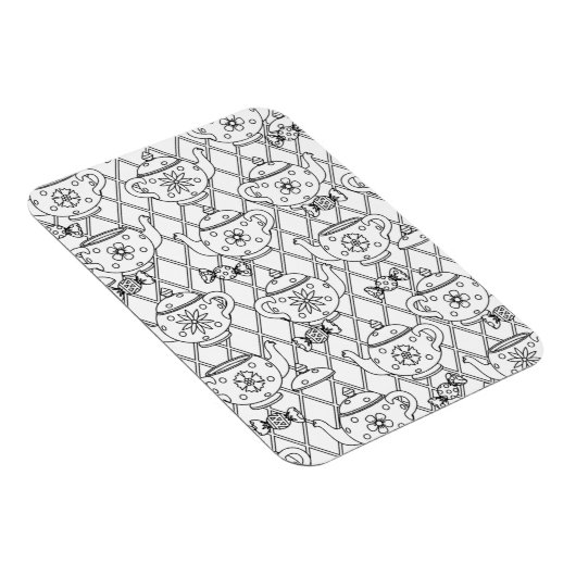 Tea Pot Doodle Magnet (Rechte Seite)