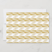 Tea Pot & Gold Kastanien Blätter Mitteilungskarte (Rückseite)