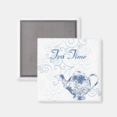 Tea Pot Magnet (Vorderseite/Rückseite)