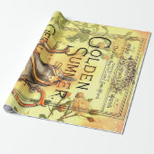 Tea Pot Rose Garden Ephemera Geschenkpapier (Ungerollt)