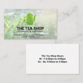 Tea Pot | Tee-Pflanze-Visitenkarte Visitenkarte (Vorne/Hinten)