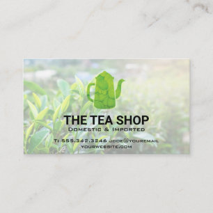 Tea Pot Tee-Pflanze-Visitenkarte Visitenkarte