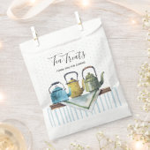 Tea Pots Bauernhaus Einrichtung Vintage Wasserfarb Geschenktütchen (Ausgeschnitten)