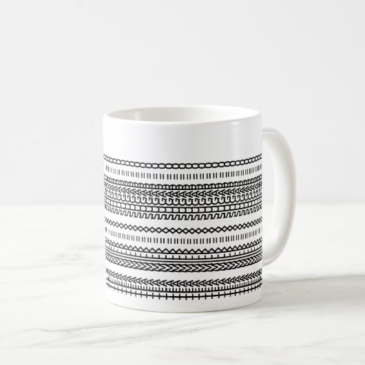 Tea Preference Hidden Message Name 102B Modern Kaffeetasse (VorderseiteRechts)