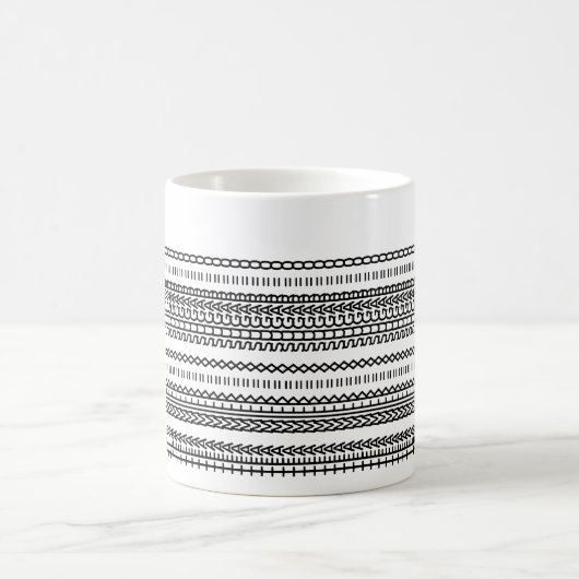 Tea Preference Hidden Message Name 102B Modern Kaffeetasse (Mittel)