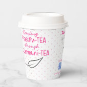 Tea Quotes Papier Kaffee Tee Papiertücher Pappbecher (Vorderseite)