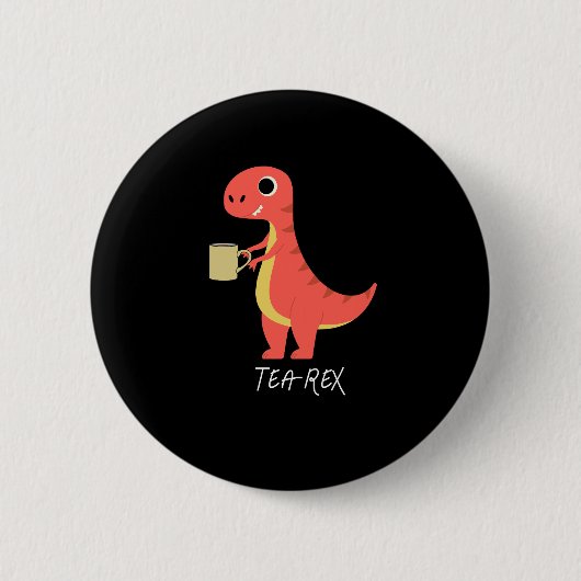 Tea-Rex Button (Vorderseite)