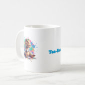 Tea‑Rex – Cartoon Dino mit Tee |  Kaffeetasse (Vorderseite Links)