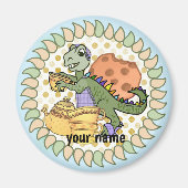 Tea Rex Dinosaur Magnet (Vorne)